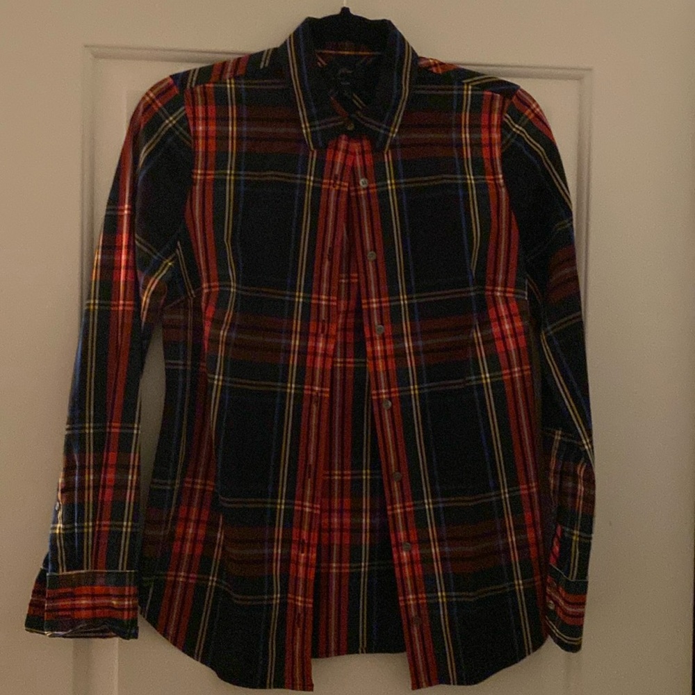 J.Crew Slim Fit Stewart Tartan Plaid Shirt